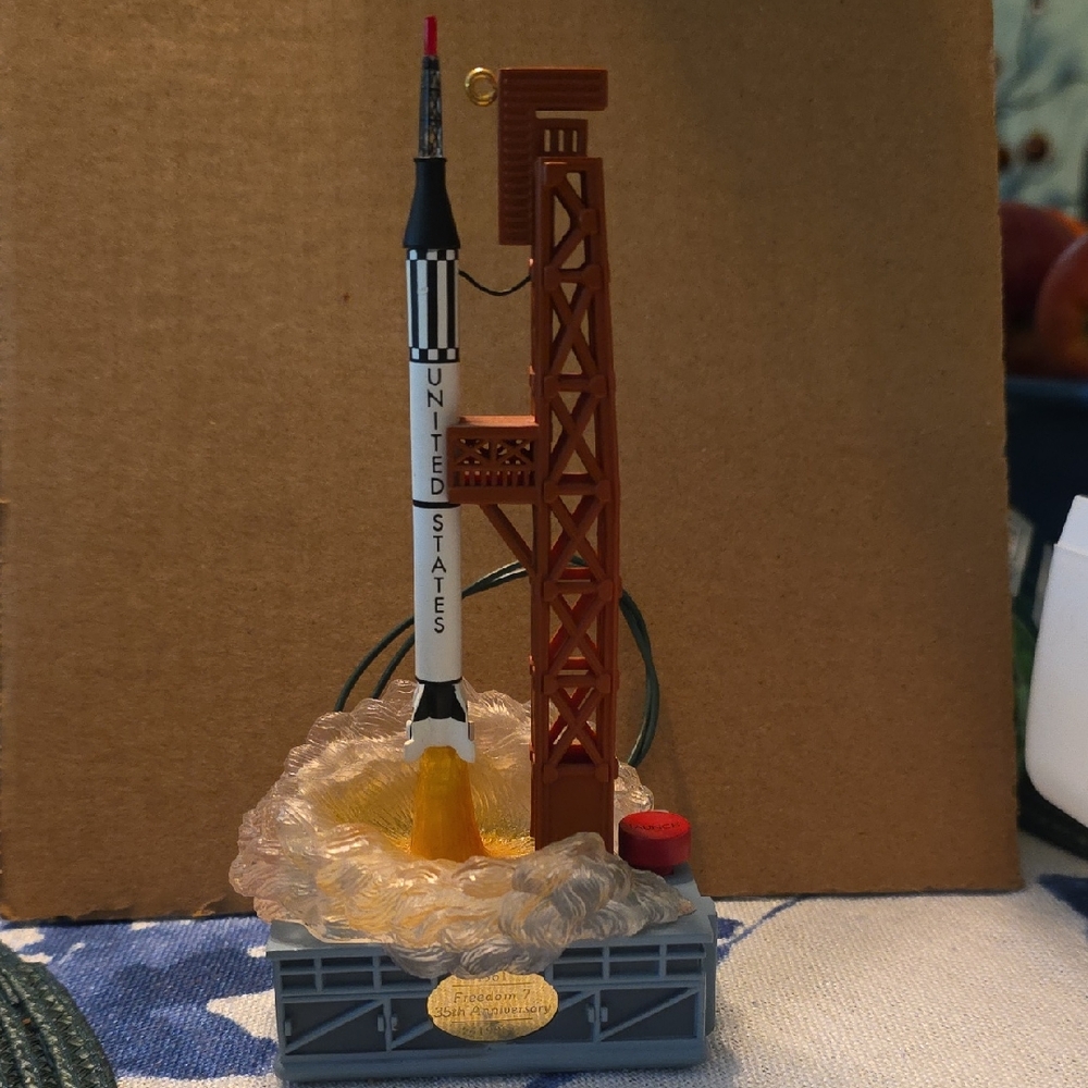 Freedom 7 Rocket with Launch Tower SIGNED